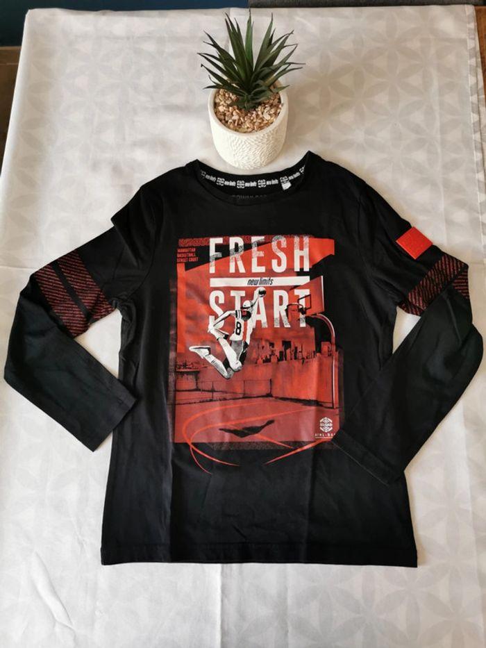 T-shirt manches longues fresh start - photo numéro 1