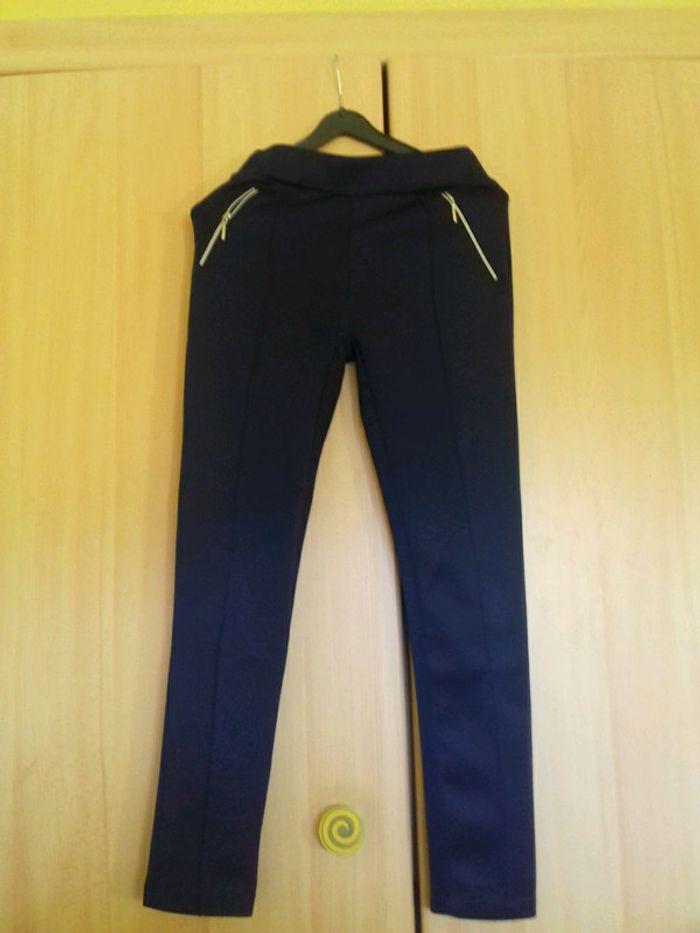 Legging slim bleu