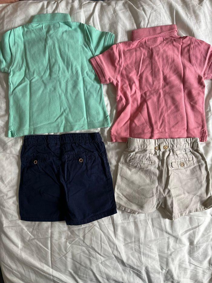 Lot polos & shorts Zara taille 9/12 mois - photo numéro 2