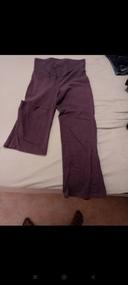 Pantalon maternité violet