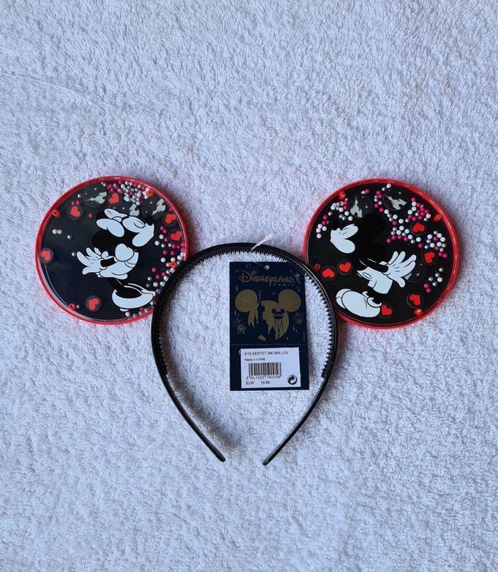 Serre-tête oreilles de Minnie et Mickey in love neuf - photo numéro 5