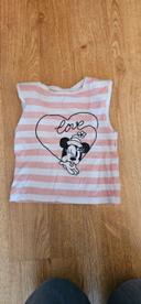 T-shirt Minnie,coupe structurée avec epaulettes intégrées, taille 3 ans, 94