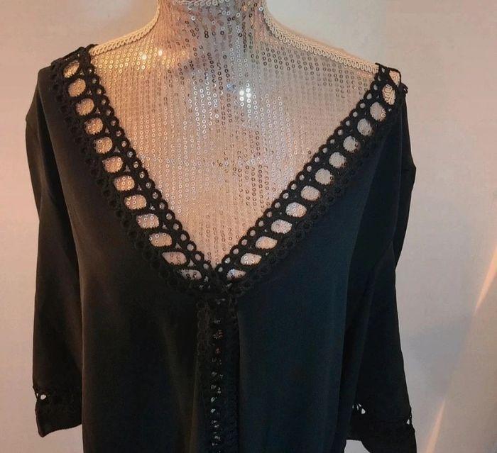 Tunique blouse noir shein taille 36 - photo numéro 2