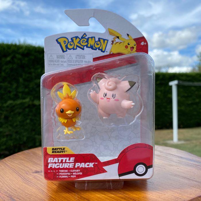 Poussifeu et Mélofée Figurine Batte Figure Pack Pokémon Jouet - photo numéro 1