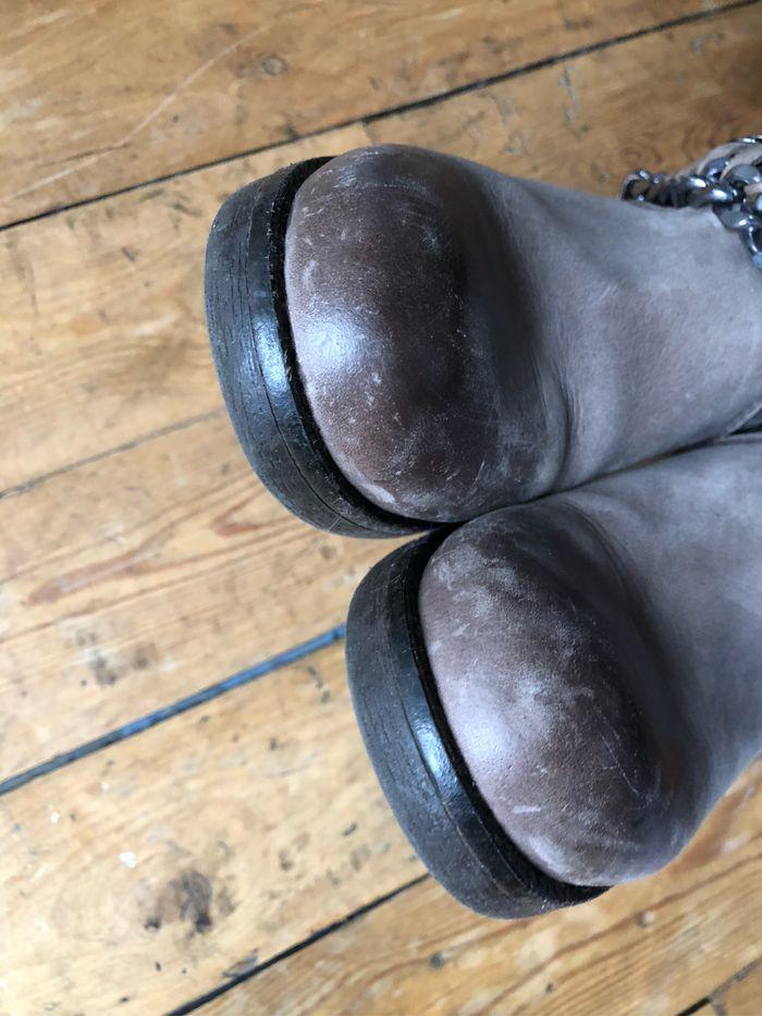 Très belles bottes en cuir peu portées 36 Texto - photo numéro 3