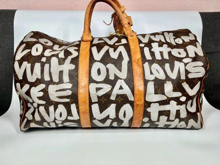 Louis Vuitton Vintage Édition Limitée Graffiti Keepall 50 - photo numéro 3