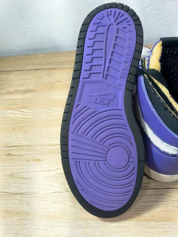 Baskets Jordan high zoom comfort violette pointure 43 décoloré bon état - photo numéro 7