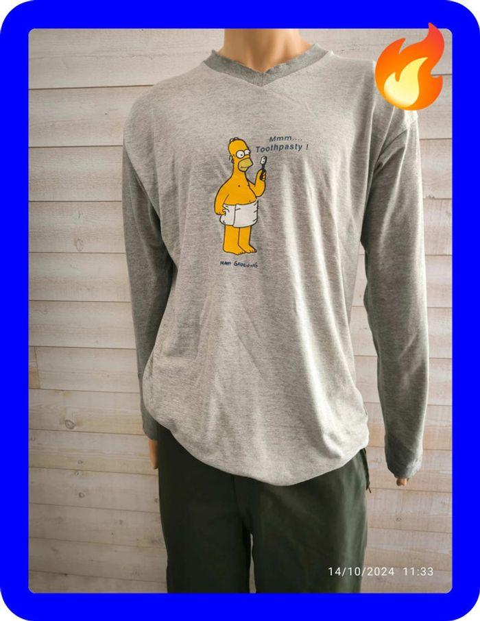 T-shirt manches longues vintage the Simpsons taille l/xl - photo numéro 1