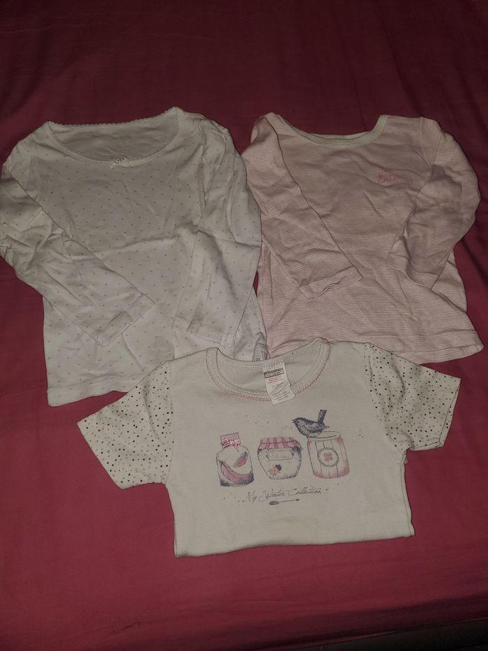 Lot de 3 maillots de corp fille