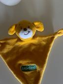 Doudou/peluche ourson jaune