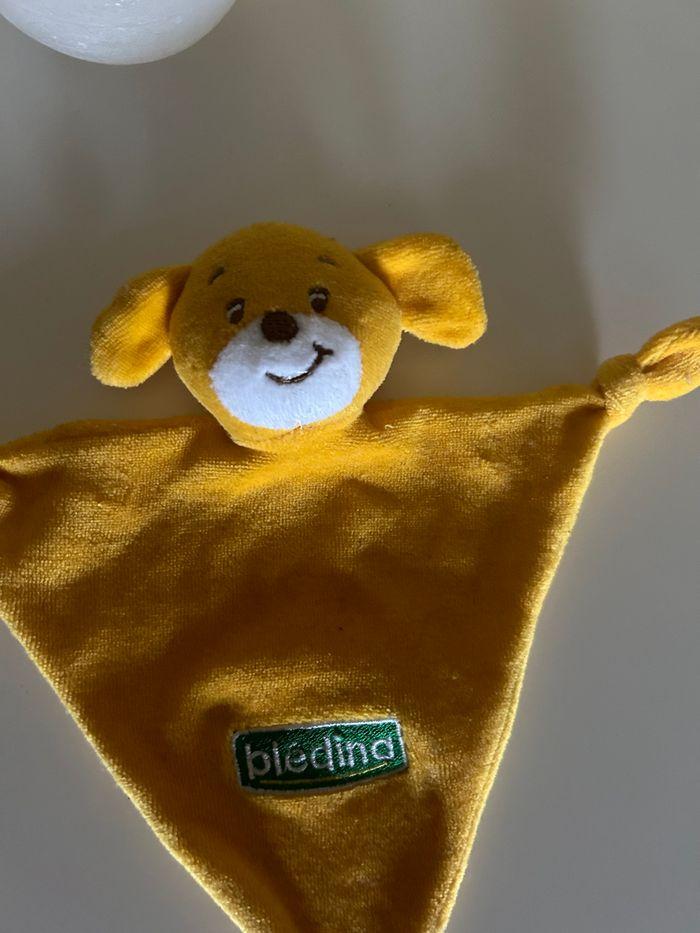 Doudou/peluche ourson jaune - photo numéro 1