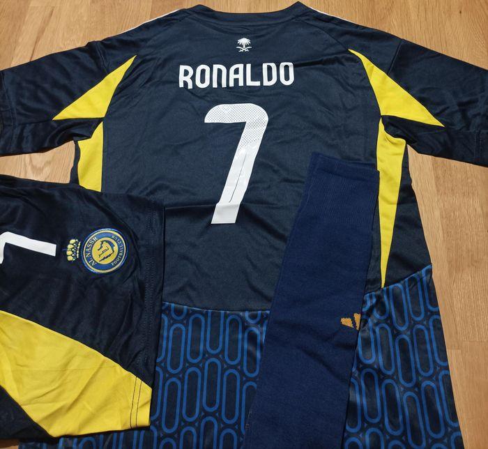 Beau maillot Ronaldo taille 12 ans modèle 2025 Al Nasser Away Blue - photo numéro 1