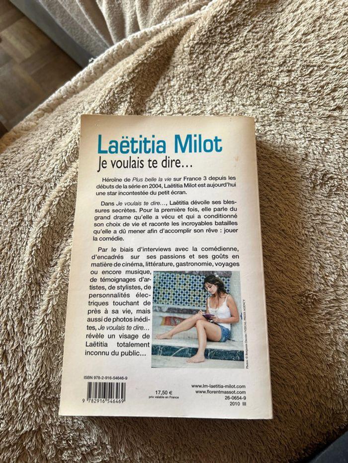 Livre Laëtitia Millot je voulais te dire - photo numéro 3