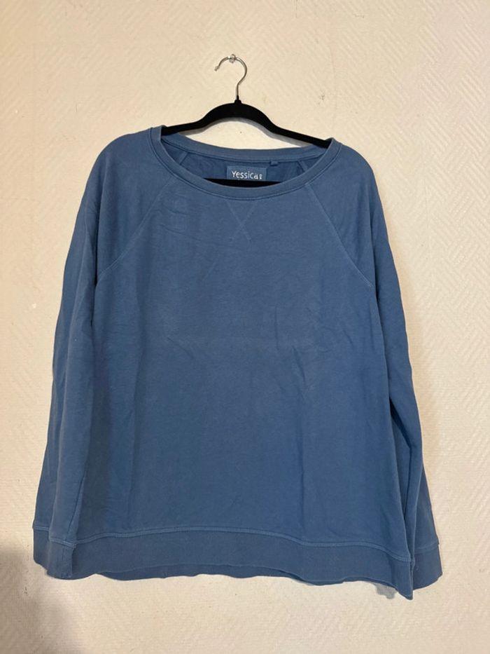 Sweat-shirt bleu - photo numéro 1