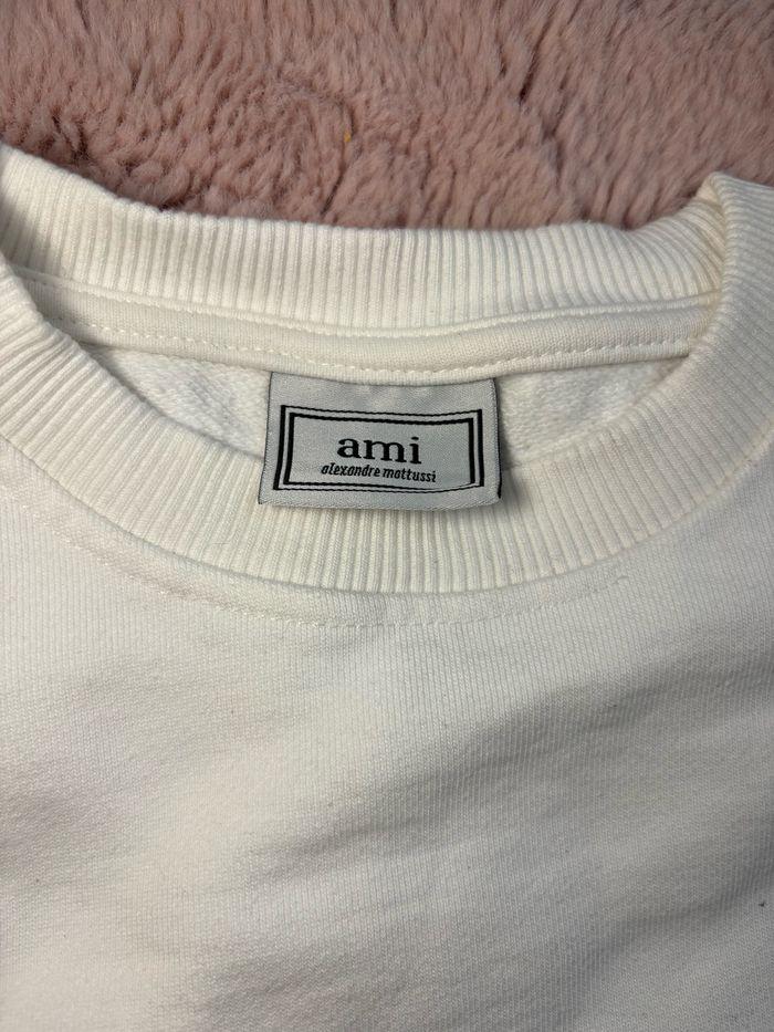 Sweat shirt Ami Paris blanc taille S - photo numéro 3