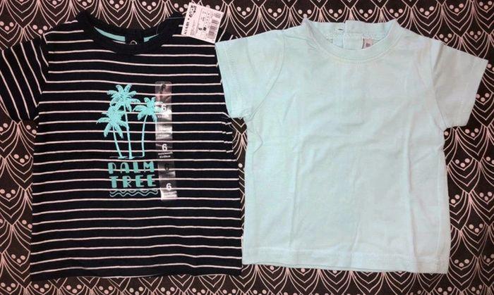 Lot de 2 thee shirt manche court bébé Garçon taille 6 mois !