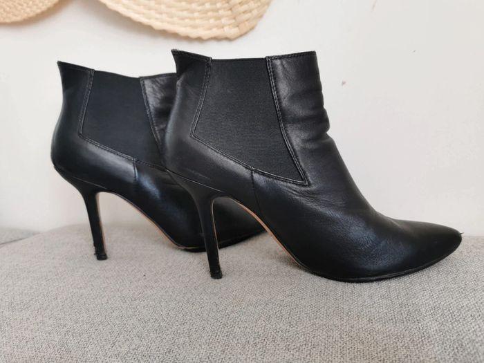 Bottines Ysl Yves Saint Laurent vintage noir taille 39 - photo numéro 2