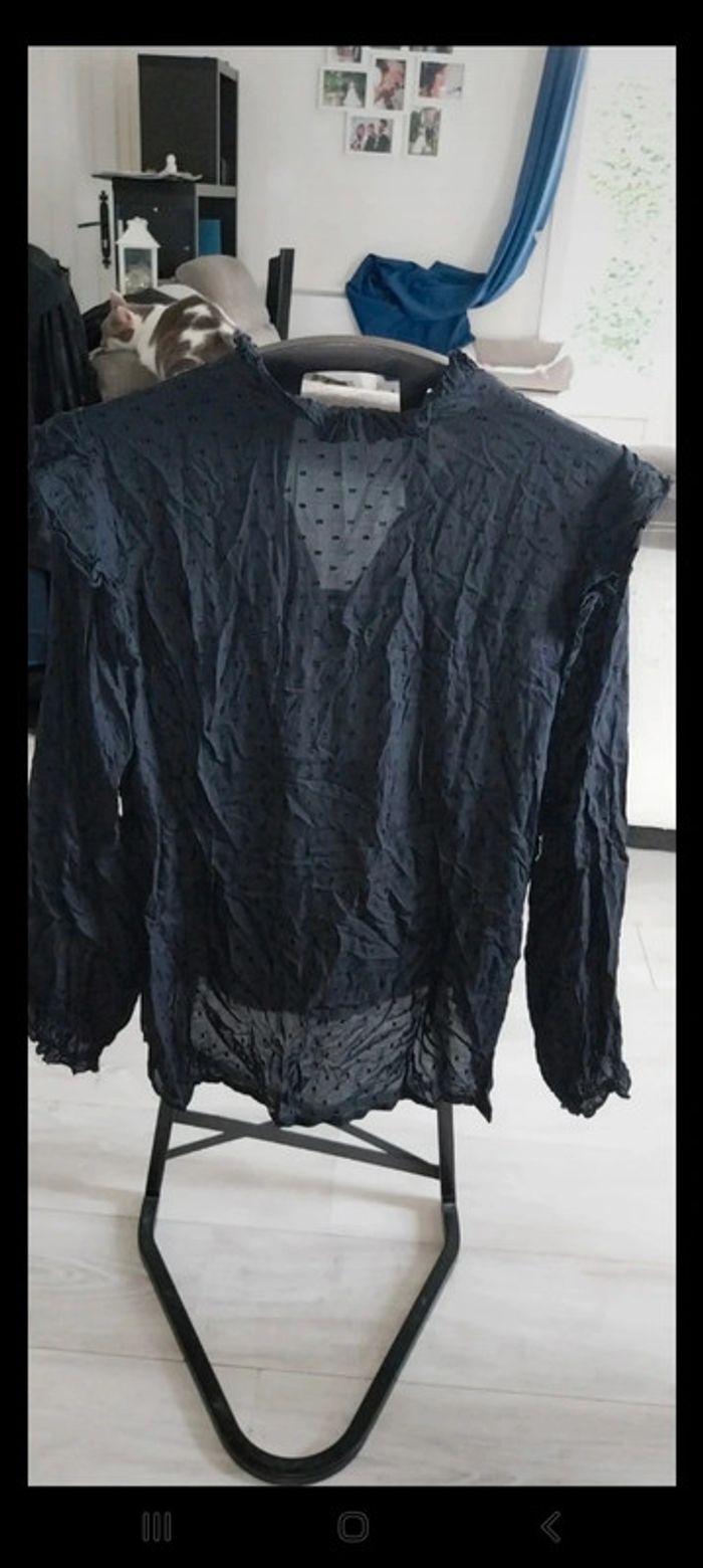 Blouse manches longues noire taille 44 neuve. - photo numéro 6