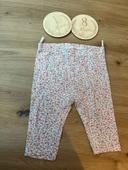 Legging à fleurs rose 18mois