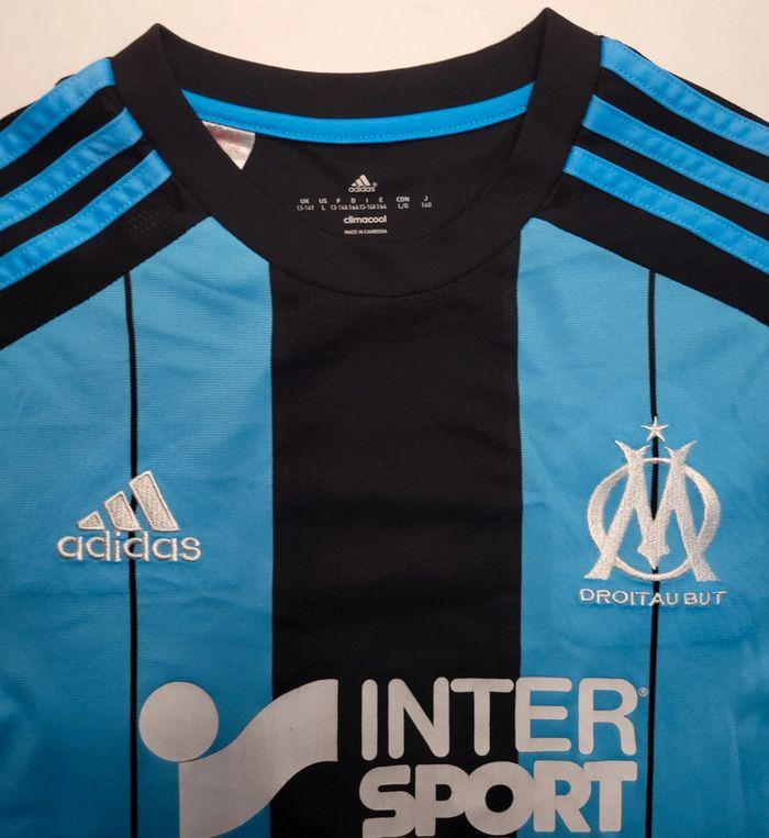 Maillot Olympique de Marseille Adidas saison 2015/2016 taille 13-14 ans en excellent état - photo numéro 7