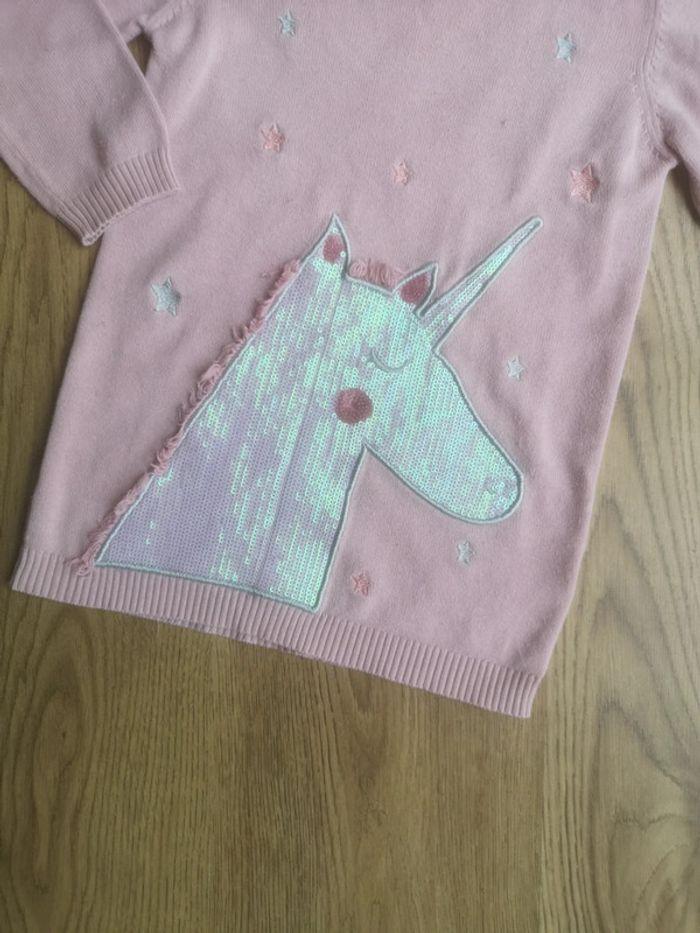 Robe pull licorne rose - photo numéro 3