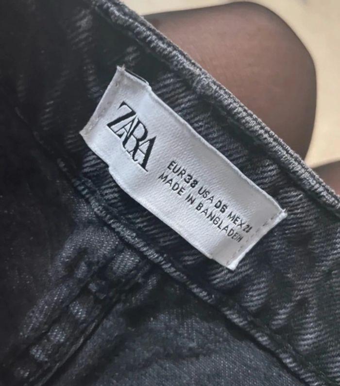 short en jean noir zara - photo numéro 2