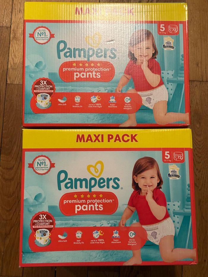 Lot de 2 paquets de couches Pampers taille 5