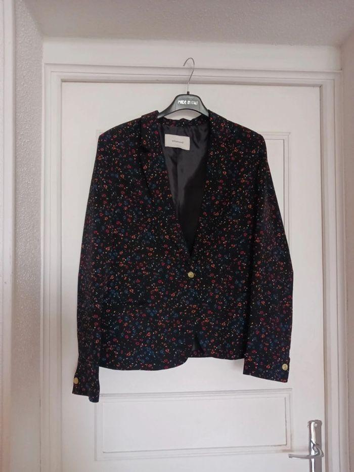 Blazer noir à motifs Promod - photo numéro 1