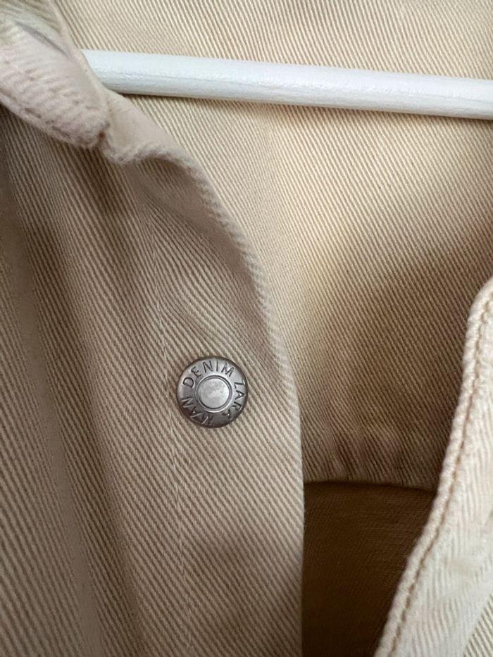 Veste Surchemise Zara Vintage Beige Denim - Taille S | Bon État (BE) - photo numéro 2