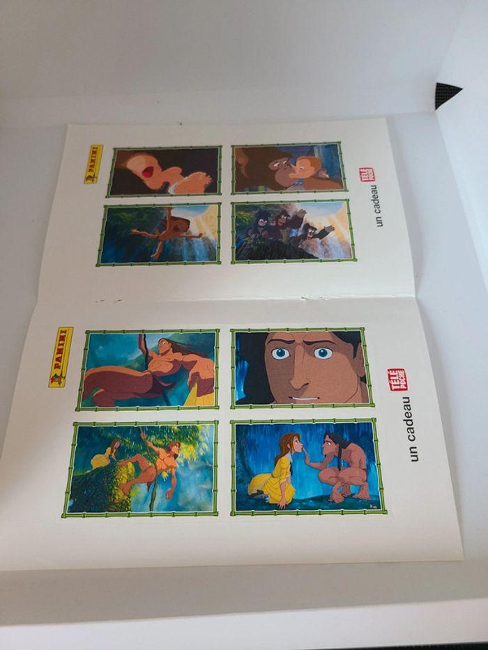 Vintage année 1999 plache 8 autocollant panini disney tarzan neuf - photo numéro 1