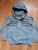 Gilet hiver capuche 10 ans gris