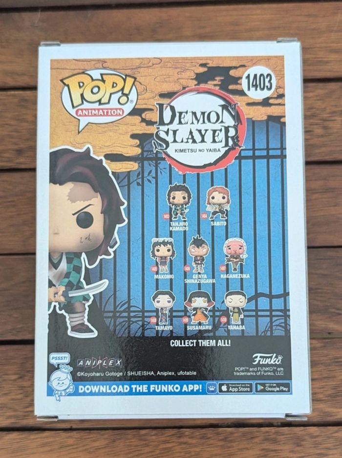 Funko Pop 1403 Demon Slayer - Tanjiro Kamado - photo numéro 4