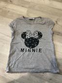 Tee-shirts minnie Disney gris 5 ans