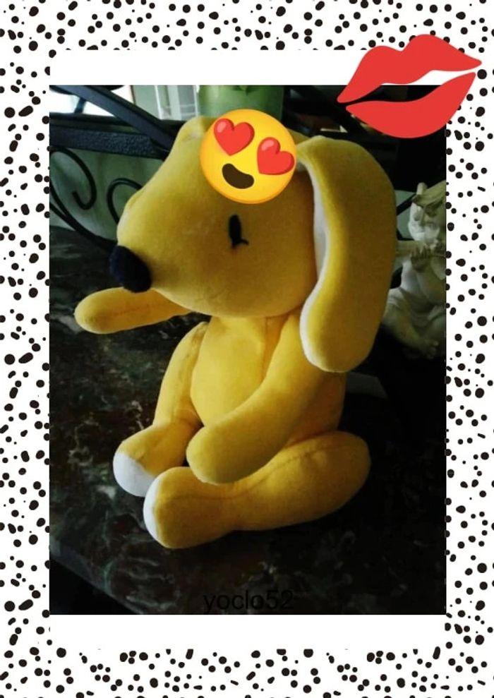 Peluche chien jaune - photo numéro 6