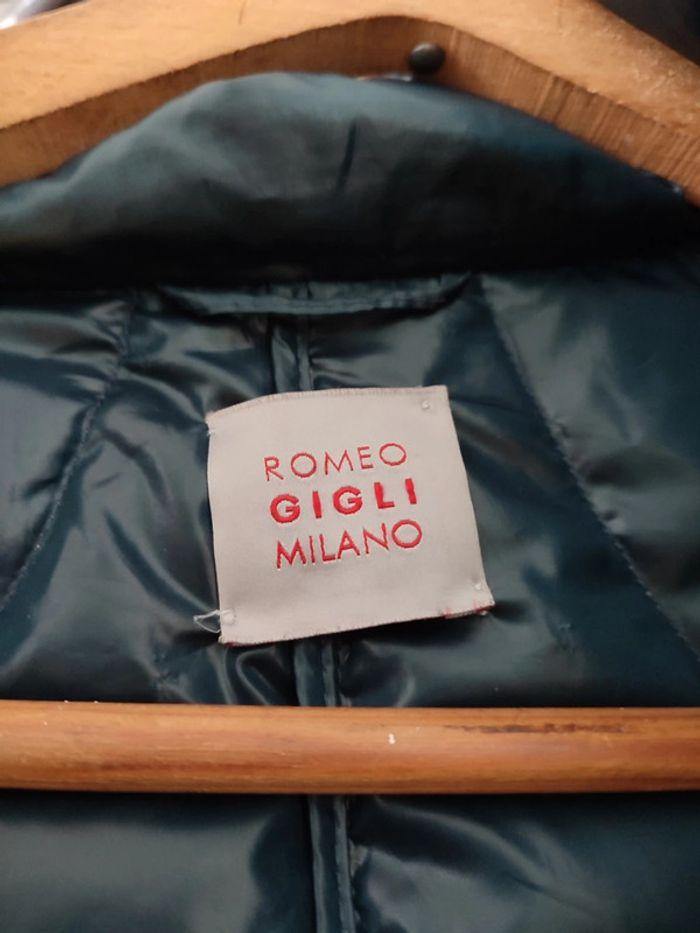 Manteau matelassé capuche bleu Romeo gigli Milano 36 - photo numéro 8