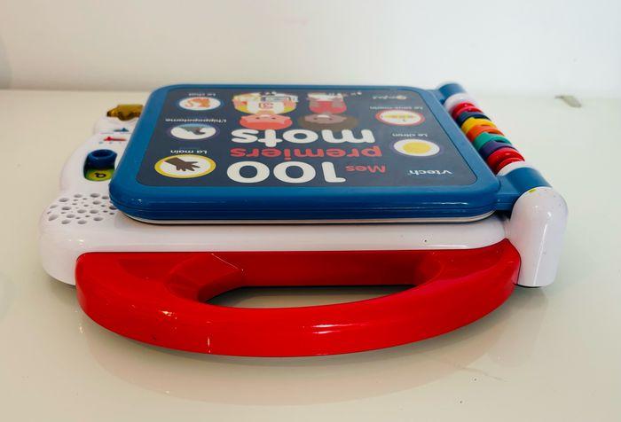 Oxybul Vtech 18 mois - 4 ans mon premier imagier bilingue français anglais mes 100 premiers mots livre éducatif électronique interactif bébé 12 pages illustrées animaux aliments couleurs parties du corps vêtements contraires lot SOP77 - photo numéro 9