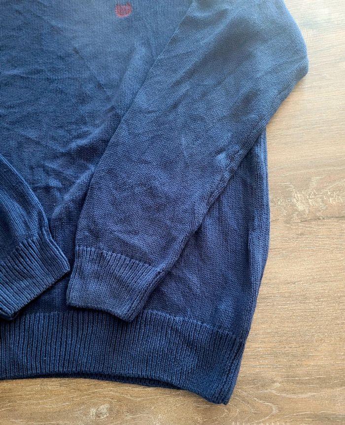 Pull Col Rond Vintage Chaps Ralph Lauren XL Marine Rétro - photo numéro 6