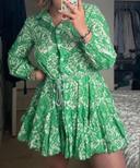 Jolie robe verte imitation Zara