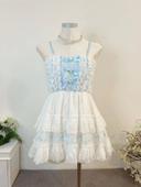 Dress Robe Blue Lolita Princess Barbie Cute Kawaii Cosplay