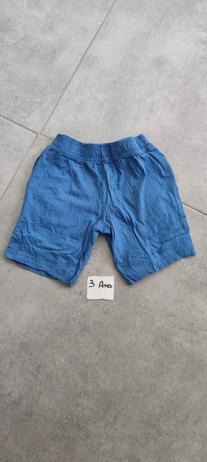 Short bleu garçon 3 ans - photo numéro 2