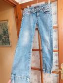 Jeans evasé jeans droit flared low waist 90's ancho recto baggy  vintage denim I.Code Y2k