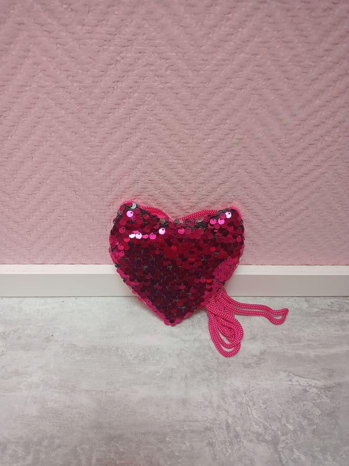 Petit Sac à sequins coeur - photo numéro 2