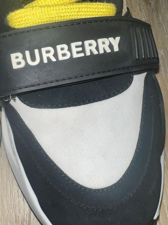 Sneakers burberry en cuir velours, cuir et Check - photo numéro 13