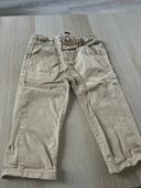 Pantalon bébé beige 9 mois