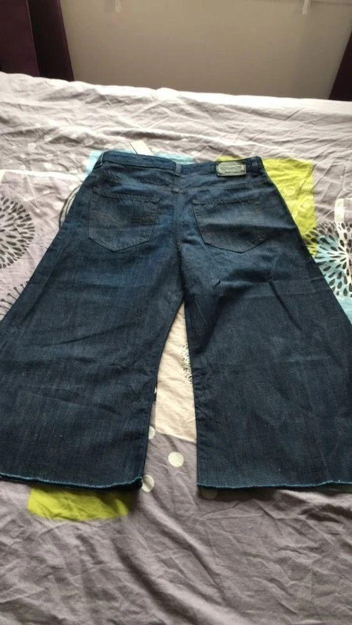 Jupe culotte / pantacourt large en jean Diesel - photo numéro 3