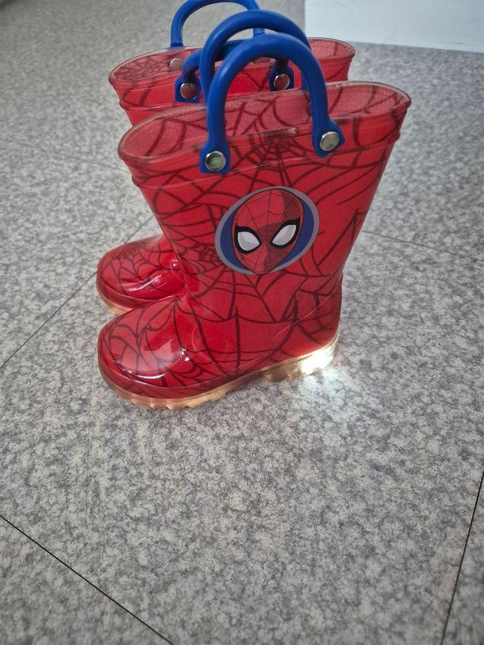 Bottes de pluie spider man lumineuse