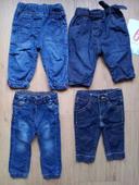 Lot 4 pantalons jeans 6 mois