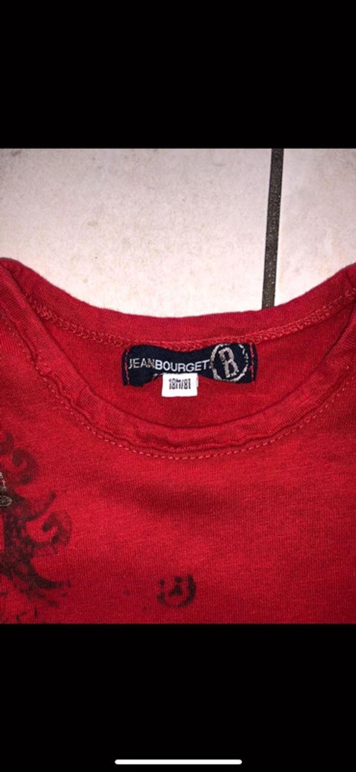 Tee shirt rouge jean bourget - photo numéro 2