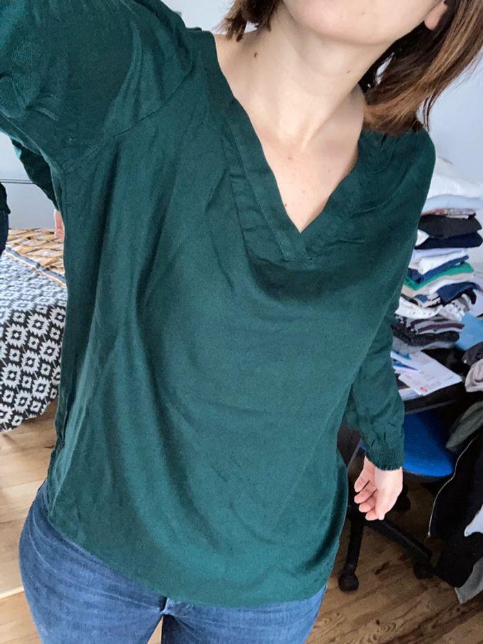 Blouse Véro Moda verte - photo numéro 1