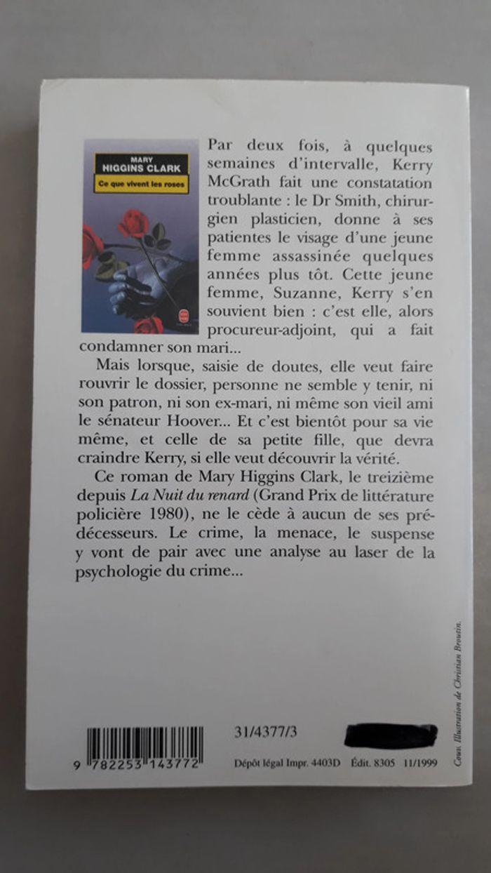 Livre Ce que vivent les roses - TBE - photo numéro 2